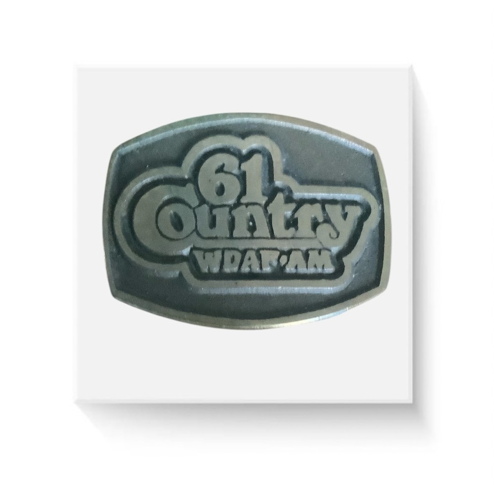 Vintage 61 Country WDAF AM Belt Buckle